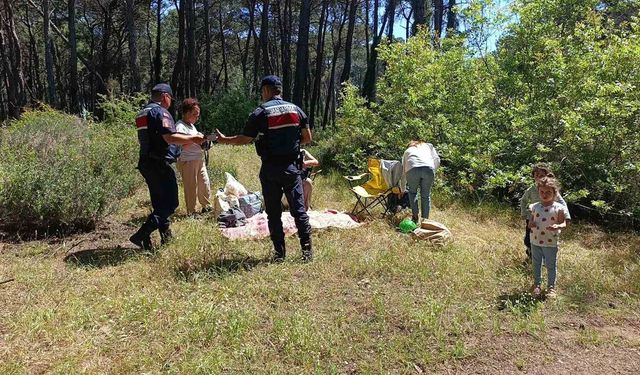 Ormanlara girişler yasaklandı, jandarma vatandaşları tek tek uyardı