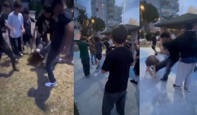 Parkta Şiddet: 10 Çocuk Yabancı Uyruklu Çocuğa Saldırdı