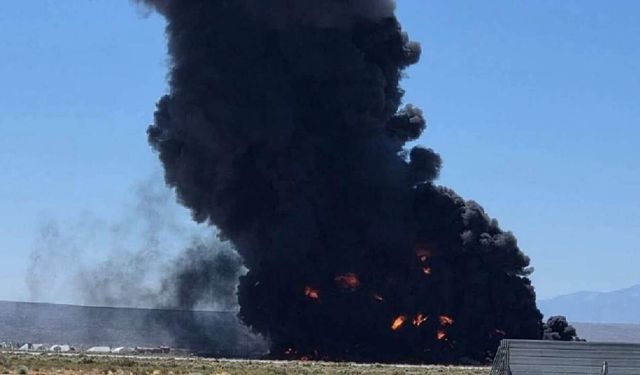 B-52 bombardıman uçağı kazasının yeni görüntüleri ortaya çıktı