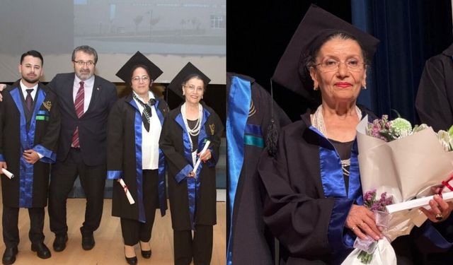 Bolu'da 76 Yaşında Üniversiteyi Bitirdi! Mezuniyet Töreninde Kep Attı