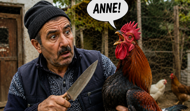 Kahramanmaraş’ta Kesilecek Kümes Horozu “Anne” Diye Bağırdı