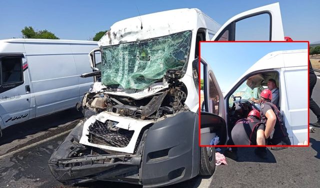 Kahramanmaraş’ta ticari araç kamyona arkadan çarptı: 1 yaralı