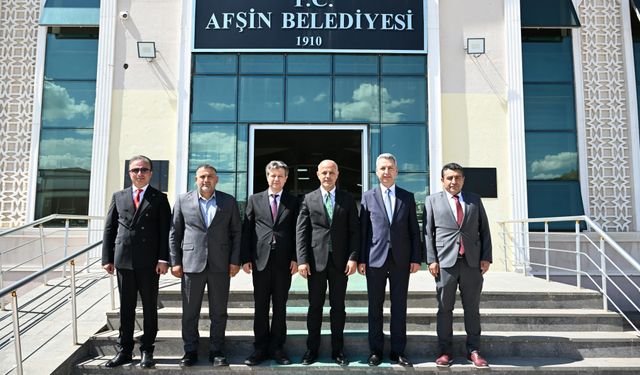 KSÜ Rektörü Okumuş’tan Afşin Belediyesi’ne Anlamlı Ziyaret
