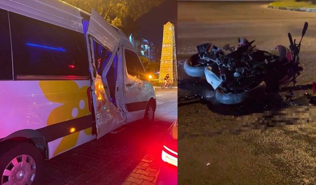 Motosiklet sürücüsü Rus genç hayatını kaybetti