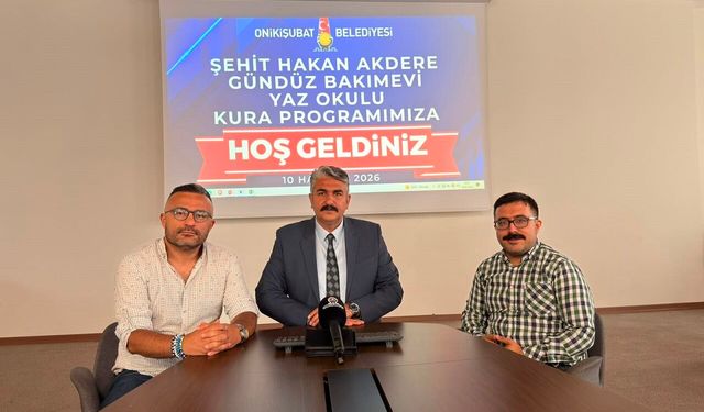 Onikişubat’ta miniklerin yaz tatili heyecanı! Kura çekimi tamamlandı