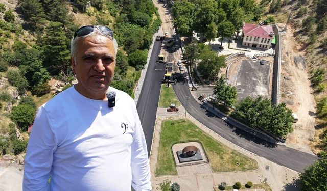 Pınarbaşı Caddesi’nde asfalt çalışmaları başladı