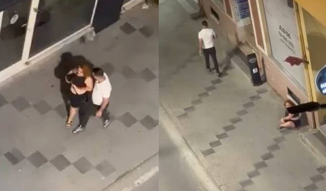 Sokak ortasında korku dolu anlar: "Beni öldürecek" diyerek yardım istedi