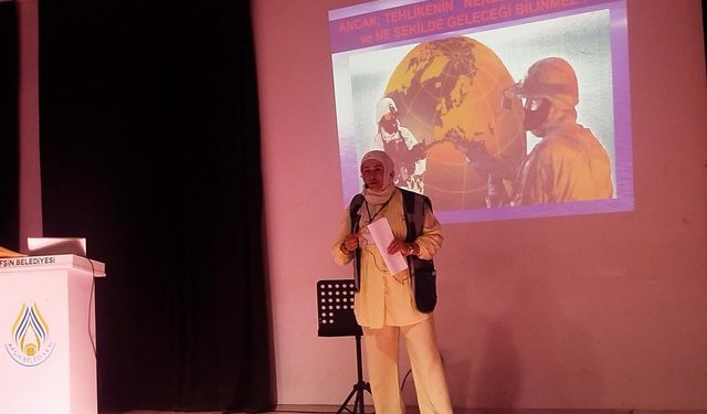 Afşin'de afet farkındalık konferansı düzenlendi