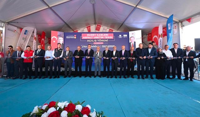 Kahramanmaraş Afşin'e 800 milyonluk Asfalt Üretim Tesisi düzenlenen törenle hizmete açıldı