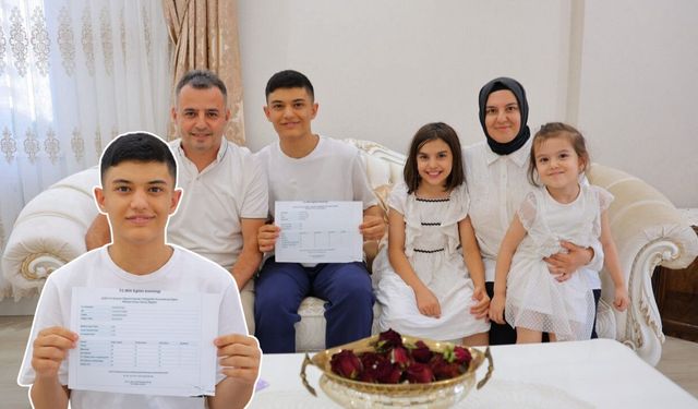 Kahramanmaraşlı depremzede öğrenci LGS’de 500 tam puan aldı