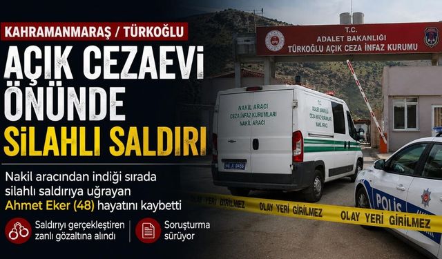 Kahramanmaraş'ta cezaevi önünde saldırı: Nakil aracından indiği anda vuruldu!