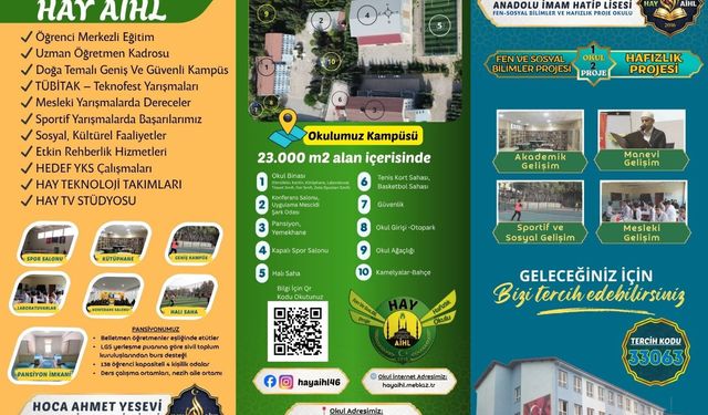 Kahramanmaraş'taki Hoca Ahmet Yesevi AİHL'den Başarılı Öğrencilere Çağrı