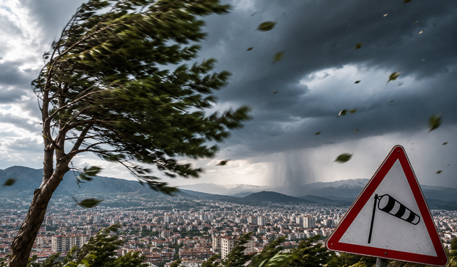 Meteoroloji Kahramanmaraş'ı Uyardı! Fırtına Geliyor, Rüzgar 80 Km'ye Ulaşacak