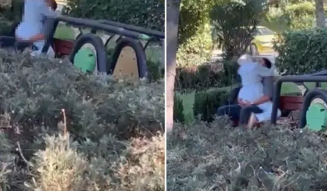 Çocuk Parkındaki Uygunsuz Görüntüler Tepki Çekti