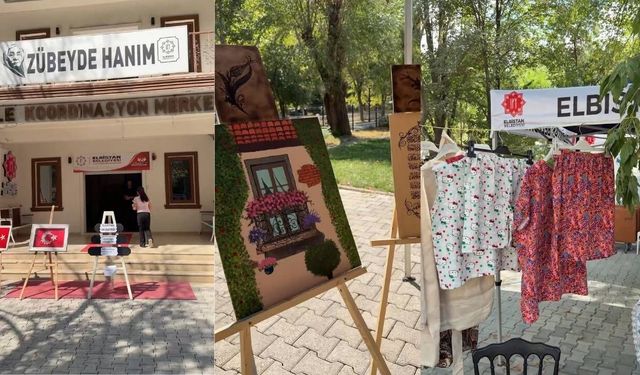 Elbistan’da filografi ve dikiş sergisi açıldı