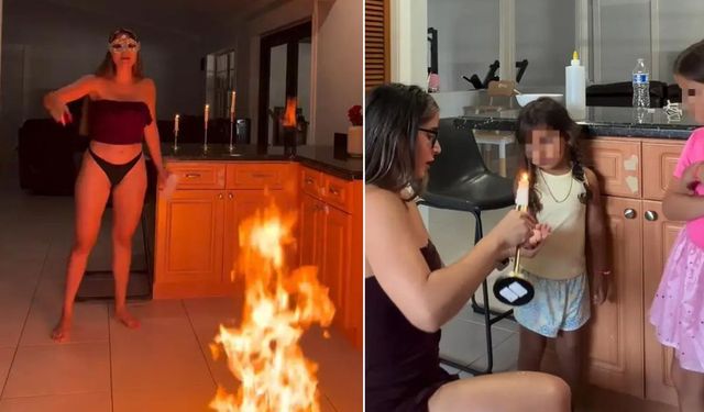 Influencer olmak için evini yaktı, çocuklarına sıcak balmumu döktü
