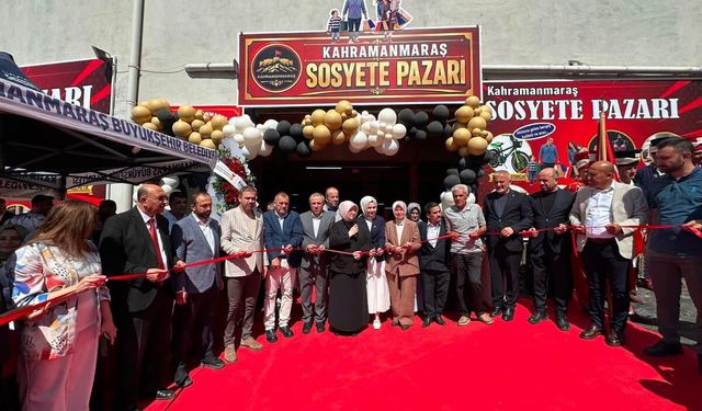 Kahramanmaraş Sosyete Pazarı yeni yerinde kapılarını açtı