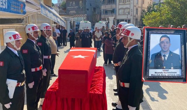 Kahramanmaraşlı asker Mustafa Kuzugüden son yolculuğuna uğurlandı