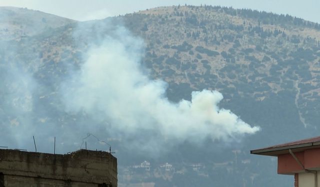 Kahramanmaraş’ta Ahır Dağı’ndan dumanlar yükseliyor! Yıldırım düştü