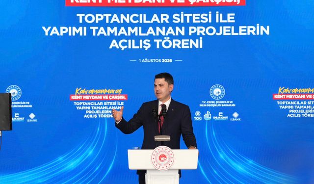 Kahramanmaraş'ta Kent Meydanı, Çarşı ve Toptancılar Sitesi Hizmete Açıldı