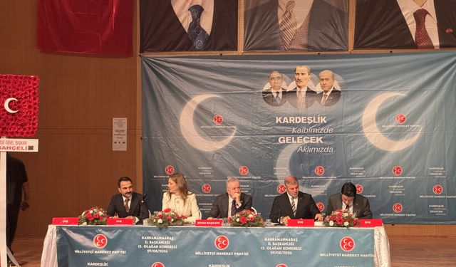 Kahramanmaraş’ta MHP kongresi: Mansur Metehan güven tazeledi