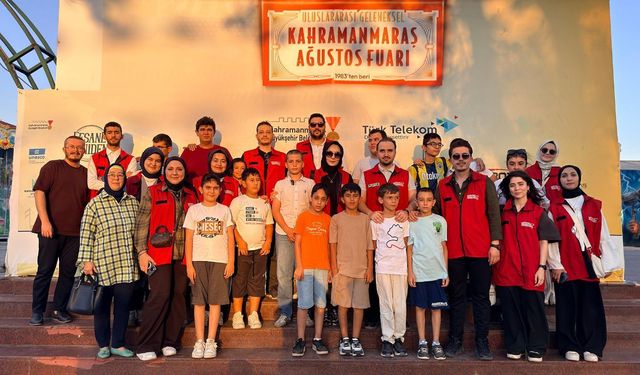 Özel gereksinimli çocuklar fuarda unutulmaz bir gün yaşadı