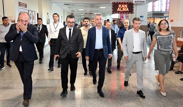 Rektör Okumuş KSÜ Hastanesini inceledi