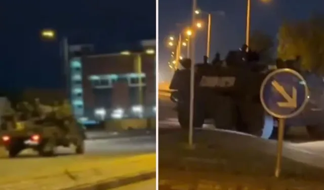 Silah ve patlama sesleri duyuldu, askeri araçlar sokağa çıktı