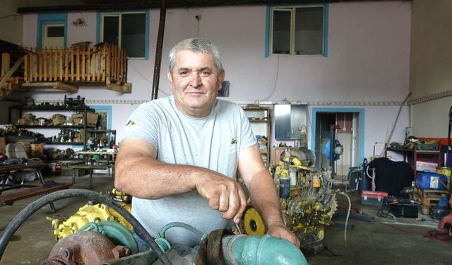Yarım asırlık iş makinesi ustası Greyder Ahmet