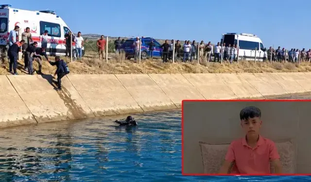 Sulama kanalında kaybolan 14 yaşındaki Yusuf Kılıç aranıyor