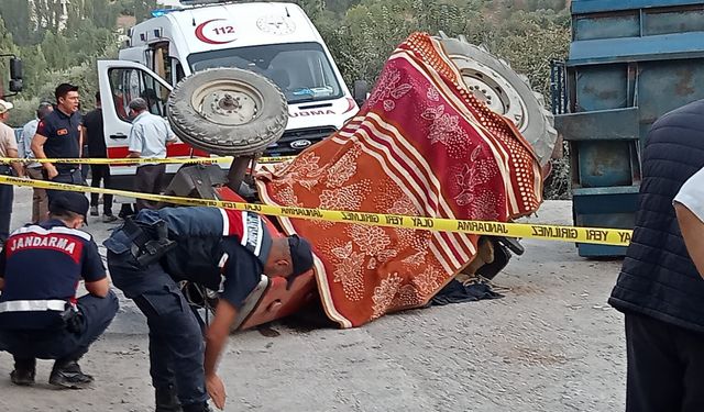 Aydın'da traktör devrildi; 1 ölü, 1 yaralı