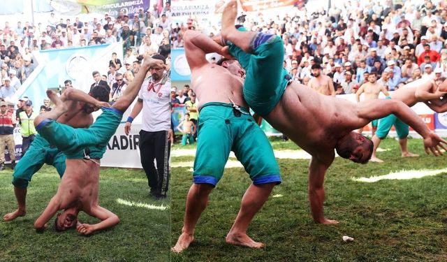 Bertiz Boyalı Şalvar Güreşleri’nde şampiyonlar belli oldu
