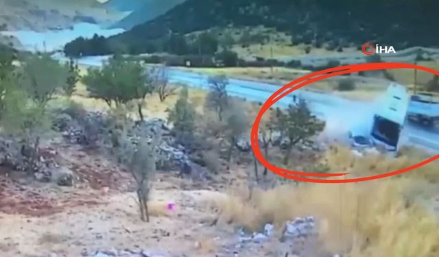 Gaziantep’teki 7 kişinin öldüğü feci kaza kamerada