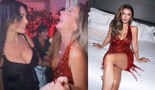 Hadise Milano gecelerinde coştu! Müziğin ritmine kendini kaptırdı