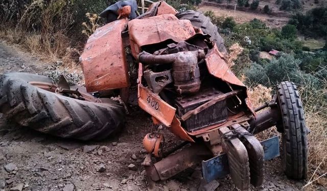 İzmir'de traktör devrildi: 1 ölü