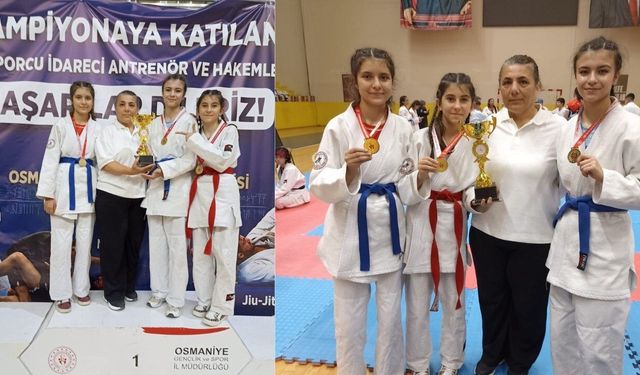 Kahramanmaraş'a Ju-Jitsu Şampiyonası'ndan 12 madalya birden geldi