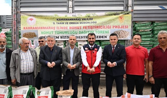 Kahramanmaraş’ta çiftçiye 144 ton tohum desteği