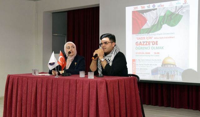 Kahramanmaraş’ta “Gazze’de Öğrenci Olmak” söyleşisi düzenlendi