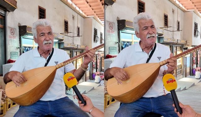 Kahramanmaraş’ta halk ozanı Aşık Kamberi’nin sazı sokaklarda yankılanıyor