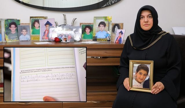 Kahramanmaraş’taki saldırıda hayatını kaybeden Kerem’in kitabındaki not ortaya çıktı