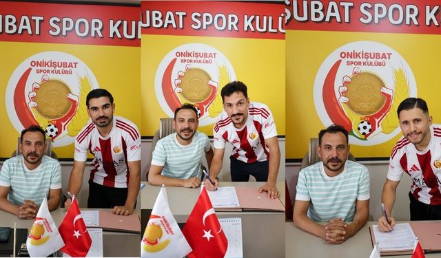 Onikişubatspor'dan kadroya 3 önemli takviye