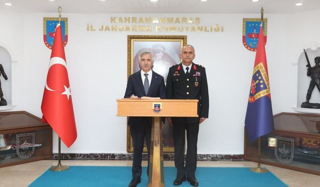 Vali Ünlüer'den İl Jandarma Komutanı'na ziyaret