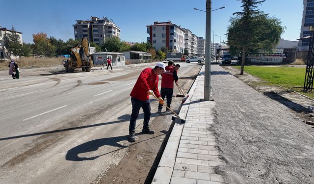 Kahramanmaraş Elbistan'da caddeler baştan sona temizlendi
