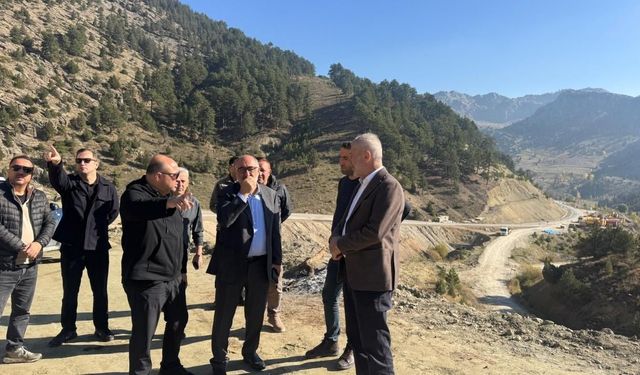 Göksun-Andırın yolunda çalışmalar sürüyor! Milletvekili Şahin'den açıklama