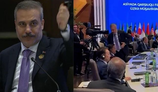 Hakan Fidan Azerbaycan'da İsrail Protesto Olayı Nedir, CICA 7. Zirvesi'nden Neden Ayrıldı?