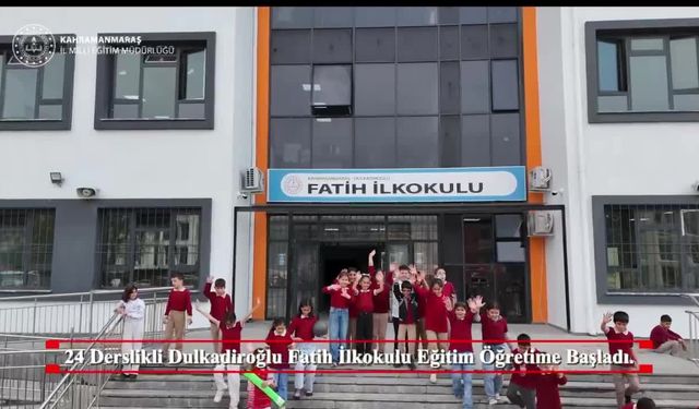 Kahramanmaraş’ta 24 derslikli yeni okul açıldı