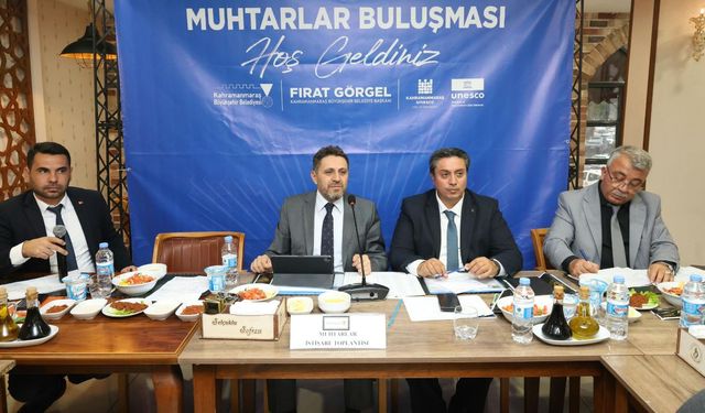 Kahramanmaraş Elbistan'da muhtarlar buluştu!