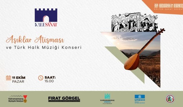 Kahramanmaraş Kalesi'nde saz ve söz buluşacak