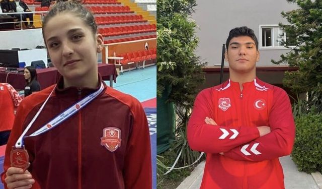 Kahramanmaraşlı iki milli güreşçi Balkan şampiyonu oldu
