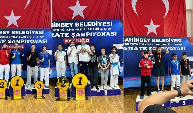 Kahramanmaraşlı karateciler Gaziantep'ten 10 madalyayla döndü